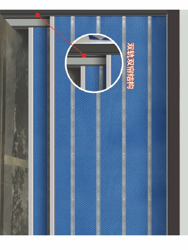 無機布雙軌雙簾防火卷簾